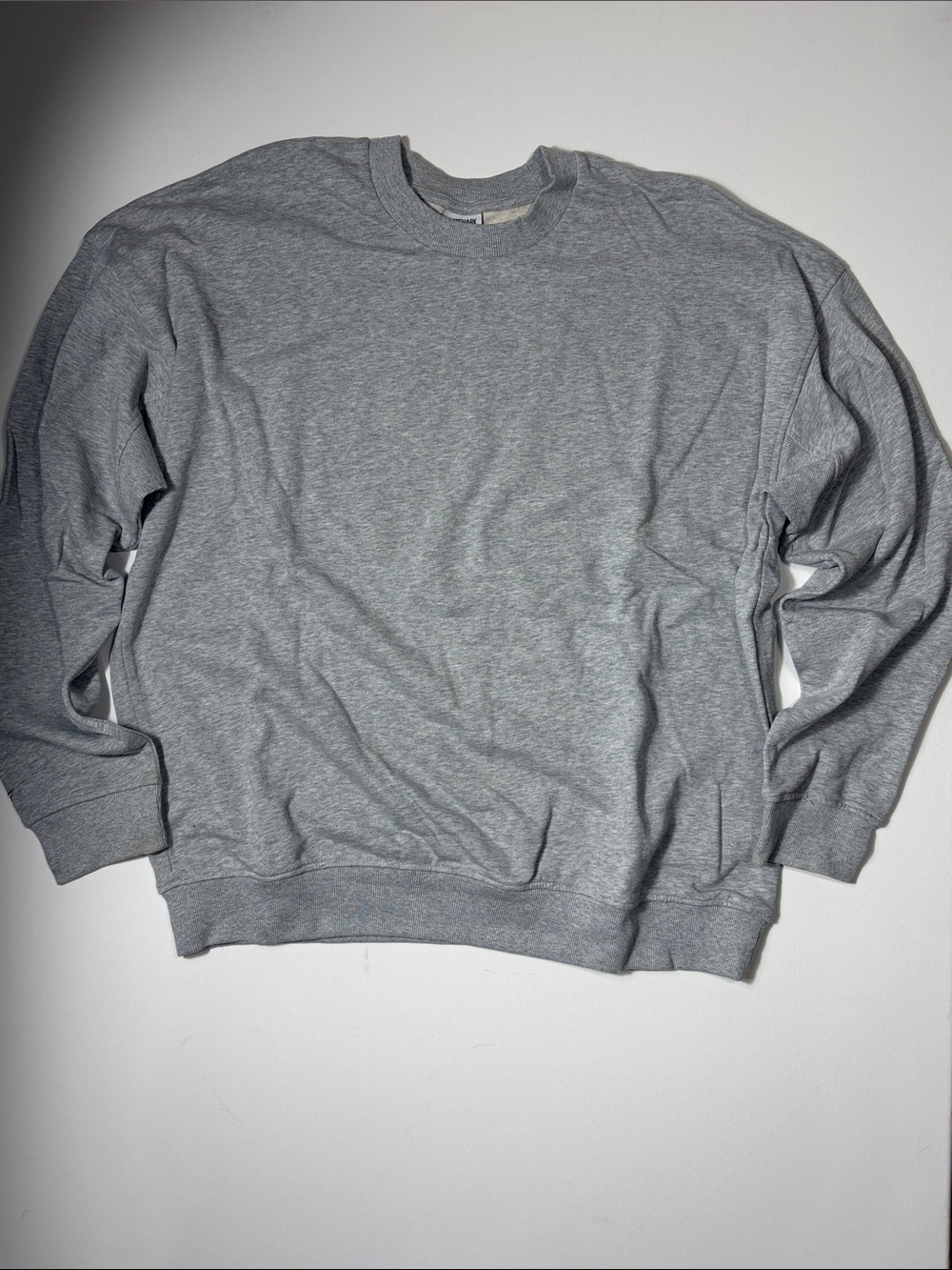 Gymshark Essential Gray Crewneck Sweatshirt L Oversized Unisex